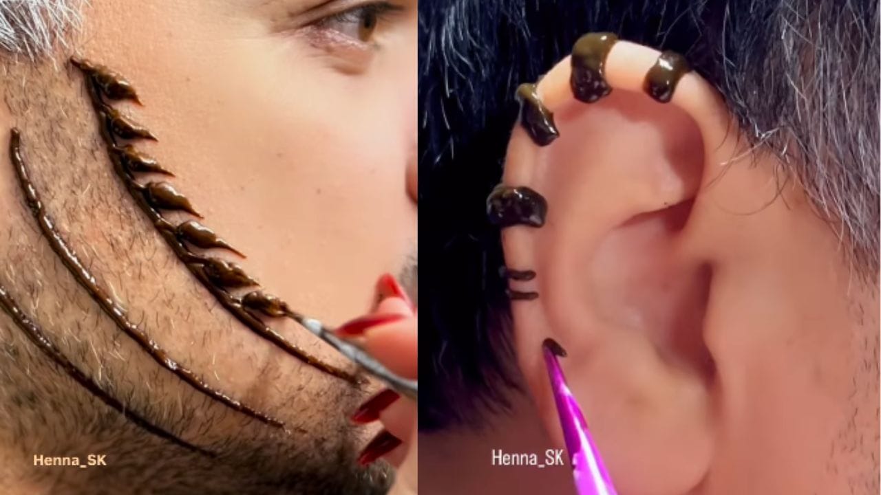 ಫೇಸ್ ಮೆಹೆಂದಿ ಟ್ರೆಂಡ್: ಇನ್ಮುಂದೆ ಕೈ-ಕಾಲುಗಳಿಗೆ ಮಾತ್ರವಲ್ಲ ಮುಖಕ್ಕೂ ಹಚ್ಚಿಕೊಳ್ಳಬಹುದು ಮಹೆಂದಿ ಫೇಸ್ ಮೆಹೆಂದಿ ಟ್ರೆಂಡ್: ಇನ್ಮುಂದೆ ಕೈ-ಕಾಲುಗಳಿಗೆ ಮಾತ್ರವಲ್ಲ ಮುಖಕ್ಕೂ ಹಚ್ಚಿಕೊಳ್ಳಬಹುದು ಮಹೆಂದಿ