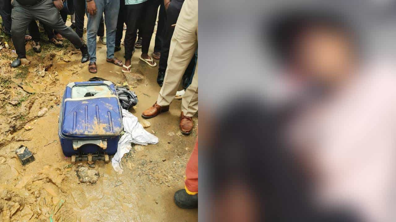 ಆನೇಕಲ್: ಸೂಟ್ಕೇಸ್ನಲ್ಲಿ ಅಪರಿಚಿತ ಬಾಲಕಿಯ ಶವ ಪತ್ತೆ ಆನೇಕಲ್: ಸೂಟ್ಕೇಸ್ನಲ್ಲಿ ಅಪರಿಚಿತ ಬಾಲಕಿಯ ಶವ ಪತ್ತೆ