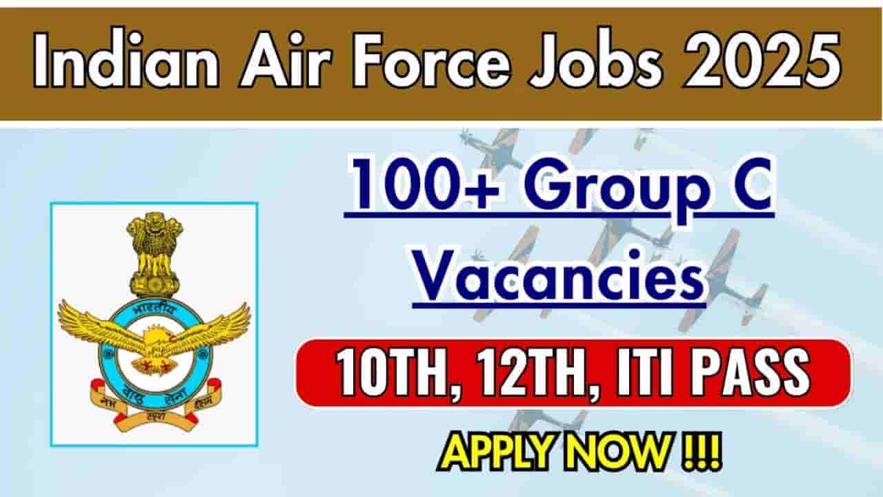 Indian Air Force Jobs 2025: ಭಾರತೀಯ ವಾಯುಪಡೆಯಲ್ಲಿ ವಿವಿಧ ಹುದ್ದೆಗಳಿಗೆ ನೇಮಕಾತಿ; 10th, ಪಿಯುಸಿ ಪಾಸಾಗಿದ್ರೆ ಸಾಕು