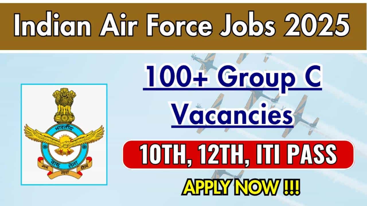 Indian Air Force Jobs 2025: ಭಾರತೀಯ ವಾಯುಪಡೆಯಲ್ಲಿ ವಿವಿಧ ಹುದ್ದೆಗಳಿಗೆ ನೇಮಕಾತಿ; 10th, ಪಿಯುಸಿ ಪಾಸಾಗಿದ್ರೆ ಸಾಕು