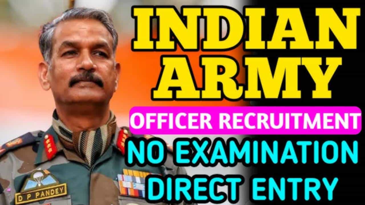 Army Officer Recruitment: ಯಾವುದೇ ಲಿಖಿತ ಪರೀಕ್ಷೆ ಇಲ್ಲದೆ ಭಾರತೀಯ ಸೇನೆ ಸೇರಲು ಇಲ್ಲಿದೆ ಸುವರ್ಣವಕಾಶ; ಅರ್ಜಿ ಸಲ್ಲಿಸುವುದು ಹೇಗೆ?