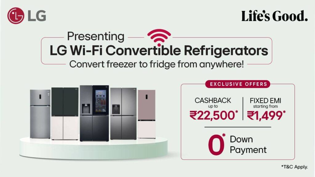 LG Wi-Fi Convertible Refrigerator