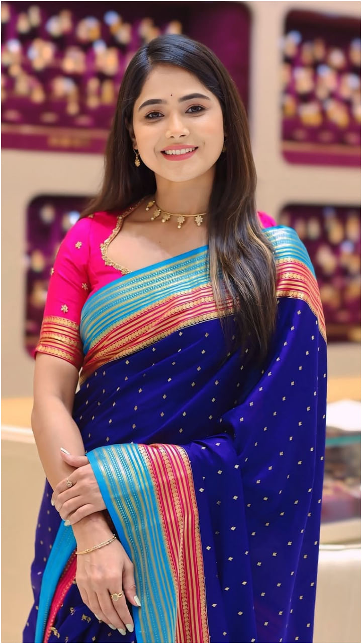 ಸೀರೆಯಲ್ಲಿ ಸಖತ್ ಶೈನ್ ಆಗುವ ಬಿಗ್ ಬಾಸ್ ಸುಂದರಿ ಮೋಕ್ಷಿತಾ ಪೈ.