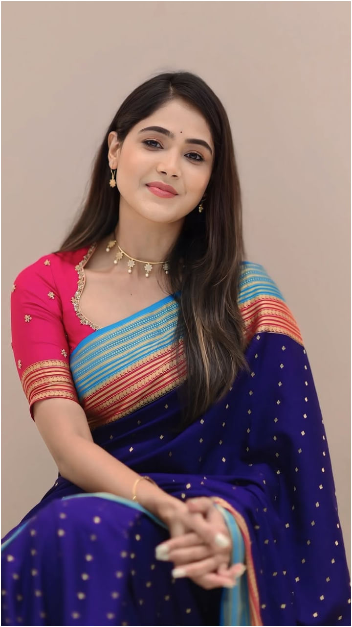 ಸೀರೆಯಲ್ಲಿ ಸಖತ್ ಶೈನ್ ಆಗುವ ಬಿಗ್ ಬಾಸ್ ಸುಂದರಿ ಮೋಕ್ಷಿತಾ ಪೈ.