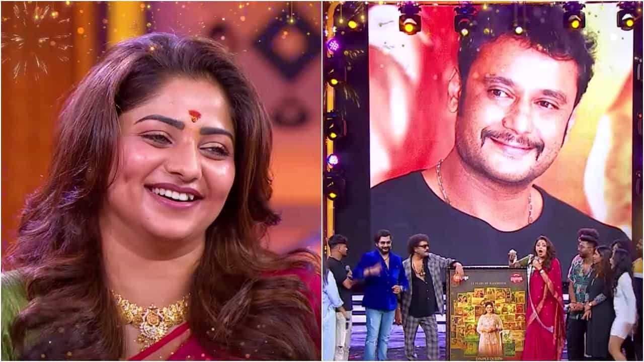 ರಚಿತಾ ರಾಮ್ ಸಿನಿ ಬದುಕಿಗೆ 12 ವರ್ಷ; ವೇದಿಕೆ ಮೇಲೆ ಬಾಯ್ತುಂಬ ಹಾರೈಸಿದ ದರ್ಶನ್  