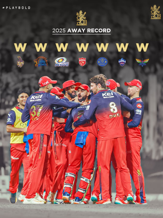 ಐಪಿಎಲ್‌ನಲ್ಲಿ ಈ ದಾಖಲೆ ಮಾಡಿದ ಏಕೈಕ ತಂಡ ನಮ್ಮ ಆರ್​ಸಿಬಿ