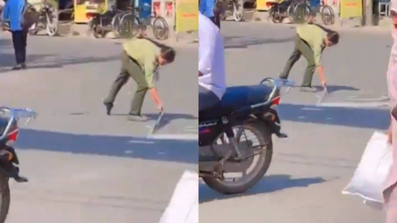 ರಸ್ತೆ ಮೇಲೆ ಅಂಟಿಸಿದ್ದ ಪಾಕ್ ಬಾವುಟ ತೆಗೆಯಲು ಯತ್ನಿಸಿದ ಮುಸ್ಲಿಂ ವಿದ್ಯಾರ್ಥಿನಿ, ಕಾಲೇಜಿನಿಂದ ಹೊರಕ್ಕೆ