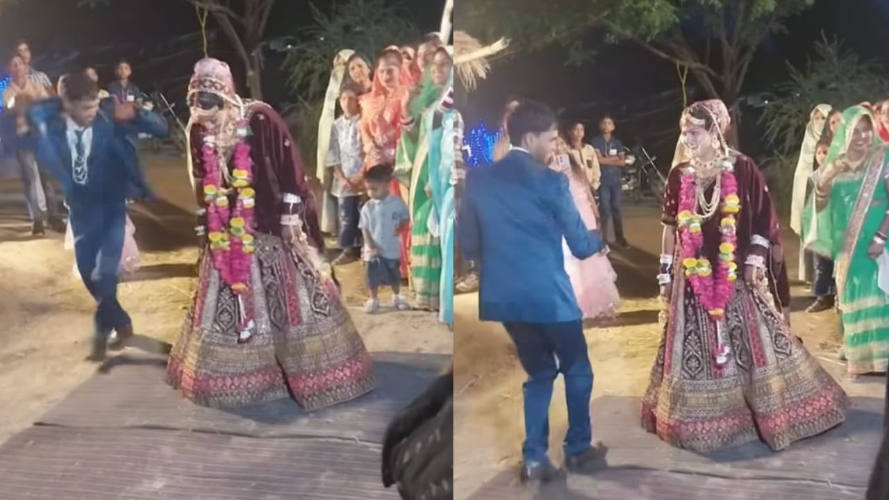 Viral :ಮದುಮಗನ ಡಾನ್ಸ್ ಗೆ ನಾಚಿ ನೀರಾದ ಮದುಮಗಳು, ವಿಡಿಯೋ ವೈರಲ್ Viral :ಮದುಮಗನ ಡಾನ್ಸ್ ಗೆ ನಾಚಿ ನೀರಾದ ಮದುಮಗಳು, ವಿಡಿಯೋ ವೈರಲ್