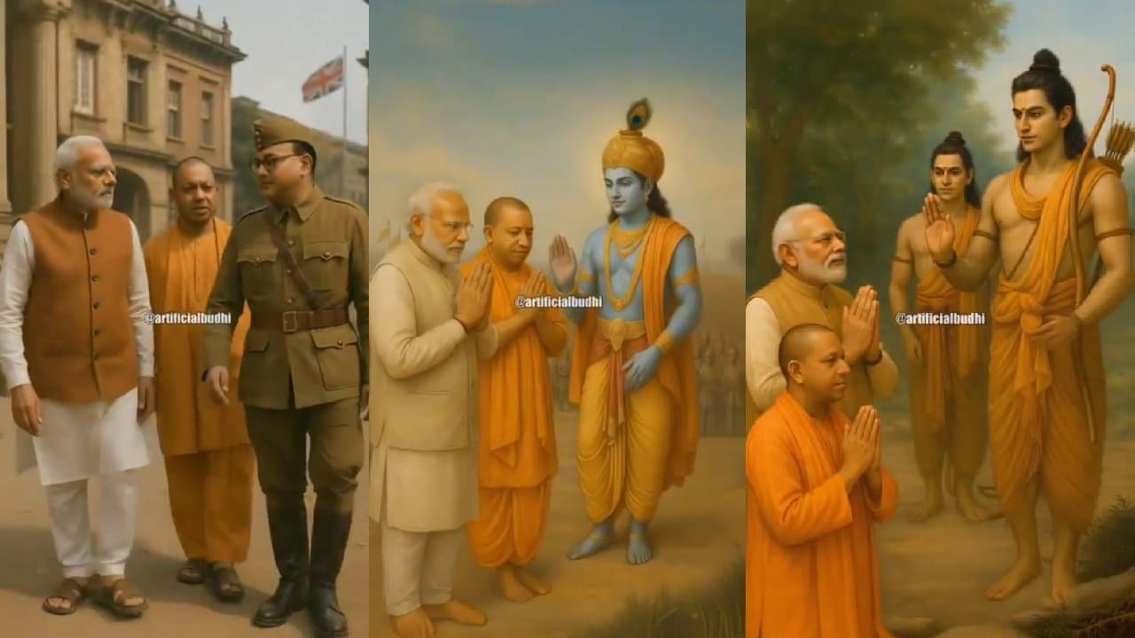 Viral: ಟೈಮ್‌ ಟ್ರಾವೆಲಿಂಗ್‌ ಮಾಡಿ ರಾಮ, ಕೃಷ್ಣನ ಆಶಿರ್ವಾದ ಪಡೆದು ಬಂದ ಮೋದಿಜಿ-ಯೋಗಿಜಿ