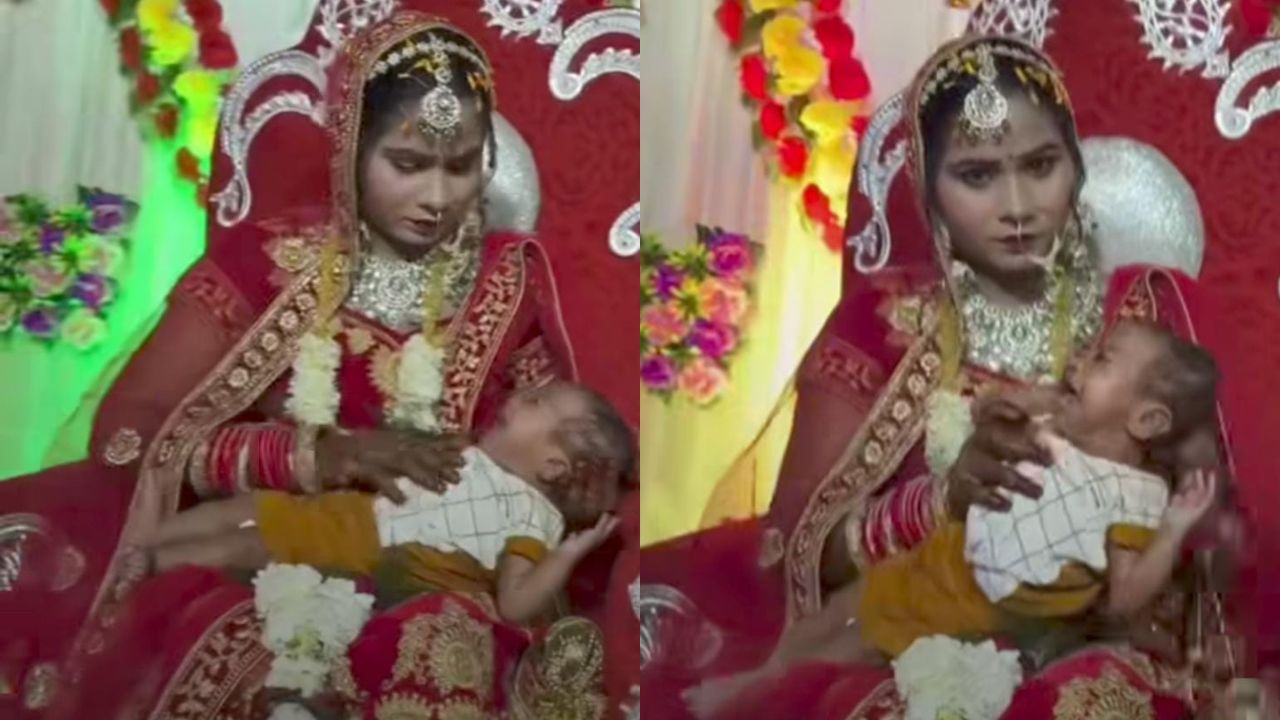 ಊಟ ಮಾಡ್ಕೊಂಡು ಬರ್ತೇವೆ, ವಧುವಿನ ಕೈಗೆ ಮಗು ಕೊಟ್ಟು ಹೋದ ಕಿಲಾಡಿ ಜೋಡಿ