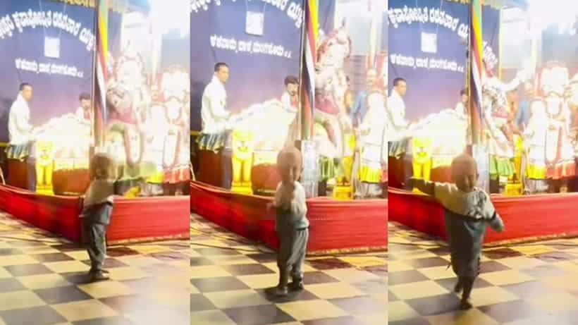 ಪುಟ್ಟ ಯಕ್ಷ ಕನ್ಯೆ, ಪುಟ್ಟ ಪುಟ್ಟ ಹೆಜ್ಜೆಯಿಟ್ಟು ಕುಣಿದ ಕಂದಮ್ಮ