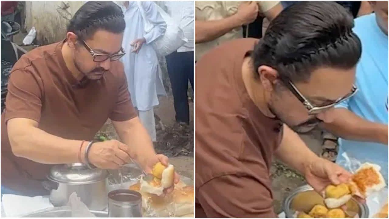ಮುಂಬೈ ಬೀದಿಯಲ್ಲಿ ವಡಾ ಪಾವ್ ಮಾರಿದ ಆಮಿರ್ ಖಾನ್; ವಿಡಿಯೋ ವೈರಲ್