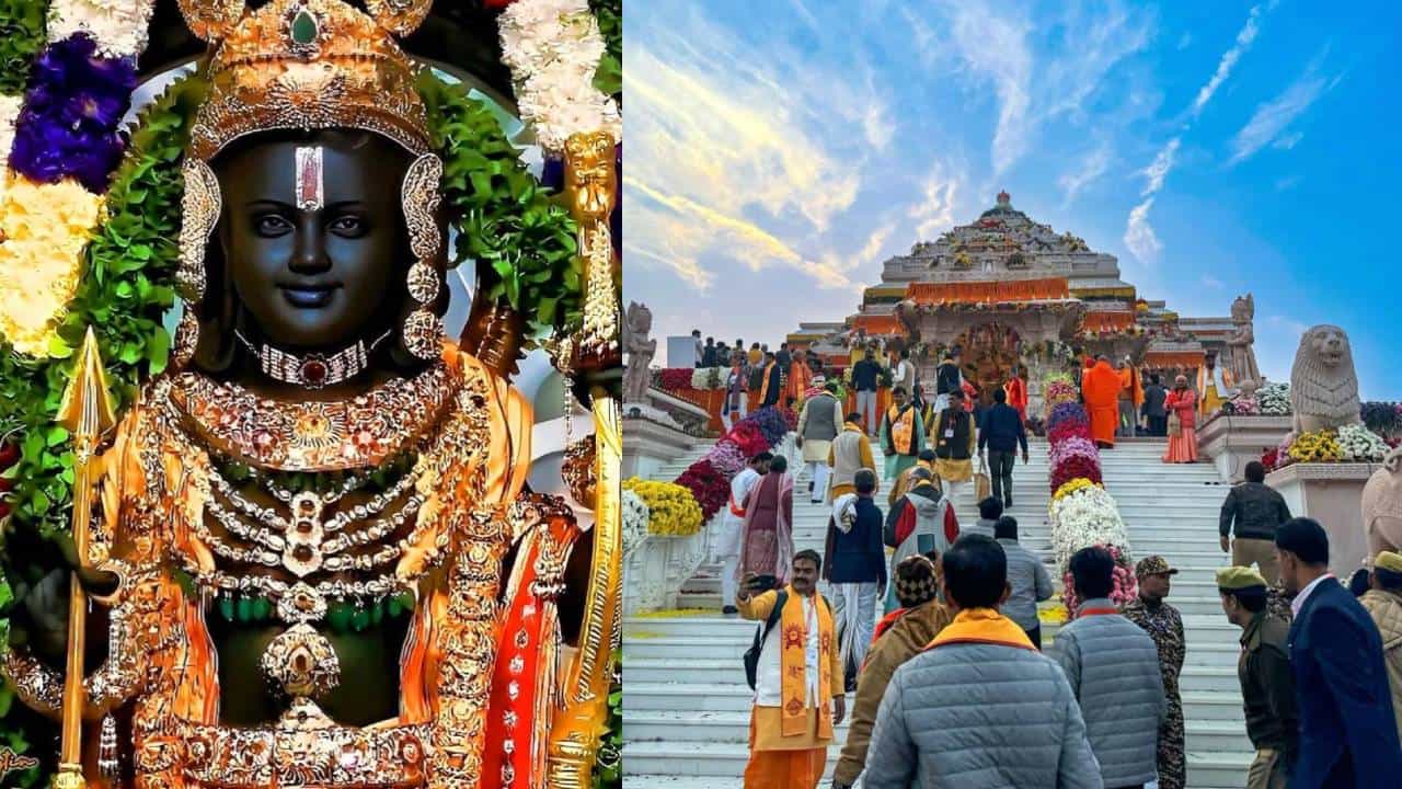 Ayodhya Ram Mandir: ಒಂದೂವರೆ ವರ್ಷದಲ್ಲಿ 5.5 ಕೋಟಿ ಭಕ್ತರಿಂದ ಅಯೋಧ್ಯೆ ರಾಮನ ದರ್ಶನ Ayodhya Ram Mandir: ಒಂದೂವರೆ ವರ್ಷದಲ್ಲಿ 5.5 ಕೋಟಿ ಭಕ್ತರಿಂದ ಅಯೋಧ್ಯೆ ರಾಮನ ದರ್ಶನ