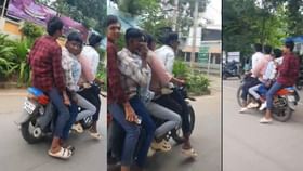 ಅಬ್ಬಬ್ಬಾ...ಒಂದೇ ಬೈಕ್ ನಲ್ಲಿ 5 ಜನ ಸವಾರಿ, ಈ ವಿಡಿಯೋ ನೋಡ್ರಿ ಅಬ್ಬಬ್ಬಾ...ಒಂದೇ ಬೈಕ್ ನಲ್ಲಿ 5 ಜನ ಸವಾರಿ, ಈ ವಿಡಿಯೋ ನೋಡ್ರಿ