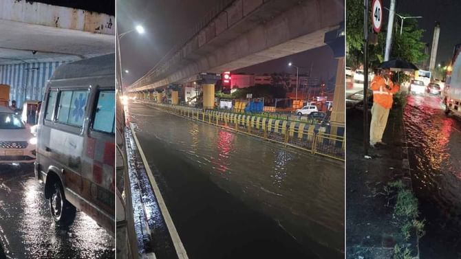 ಬೆಂಗಳೂರಿಗೆ ರಾತ್ರೋರಾತ್ರಿ ಮಳೆ ಎಂಟ್ರಿ: ರಸ್ತೆಗಳಲ್ಲಿ ನಿಂತ ನೀರು ಬೆಂಗಳೂರಿಗೆ ರಾತ್ರೋರಾತ್ರಿ ಮಳೆ ಎಂಟ್ರಿ: ರಸ್ತೆಗಳಲ್ಲಿ ನಿಂತ ನೀರು