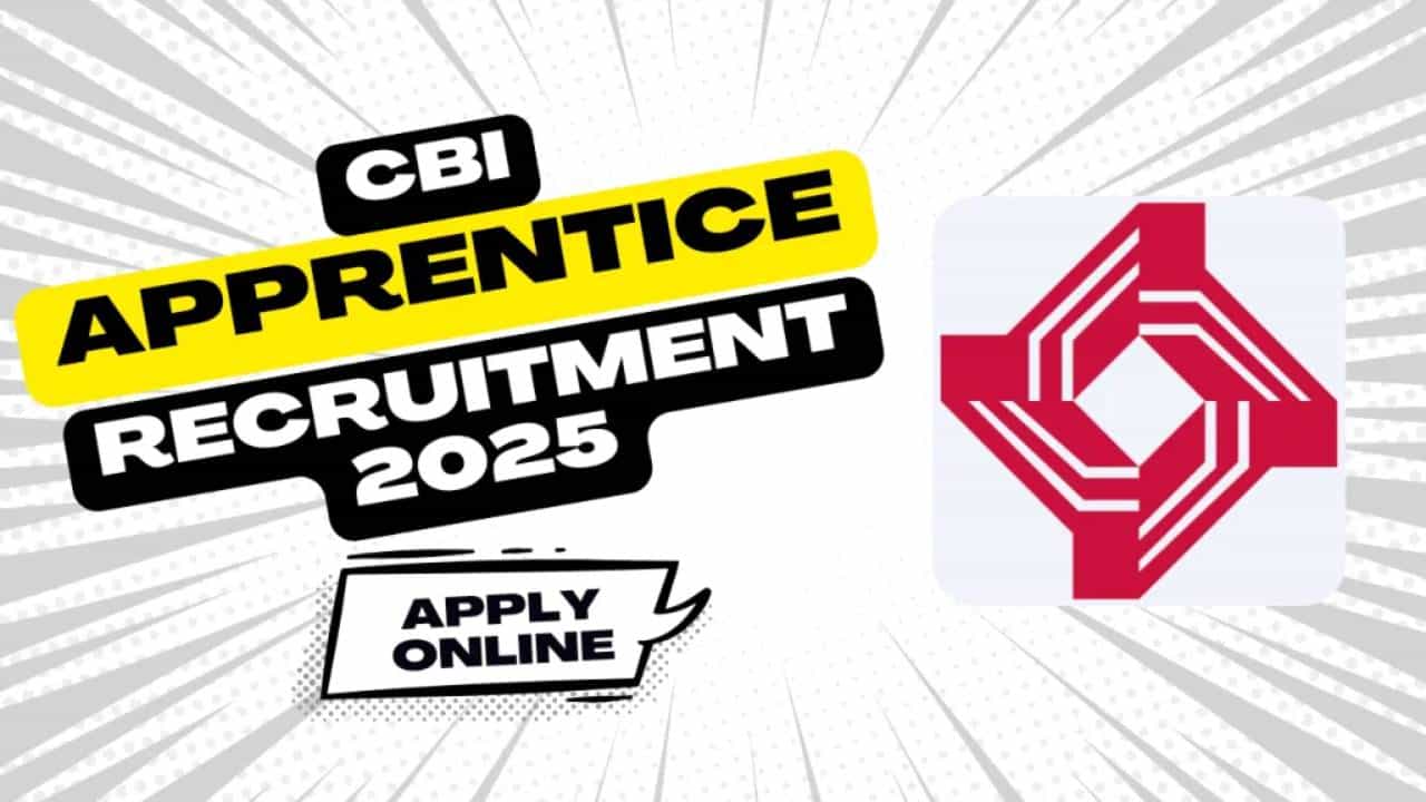 CBI Recruitment 2025: ಸೆಂಟ್ರಲ್ ಬ್ಯಾಂಕ್ ಆಫ್ ಇಂಡಿಯಾ ನೇಮಕಾತಿ; ಪದವೀಧರರು ಕೂಡಲೇ ಅರ್ಜಿ ಸಲ್ಲಿಸಿ CBI Recruitment 2025: ಸೆಂಟ್ರಲ್ ಬ್ಯಾಂಕ್ ಆಫ್ ಇಂಡಿಯಾ ನೇಮಕಾತಿ; ಪದವೀಧರರು ಕೂಡಲೇ ಅರ್ಜಿ ಸಲ್ಲಿಸಿ