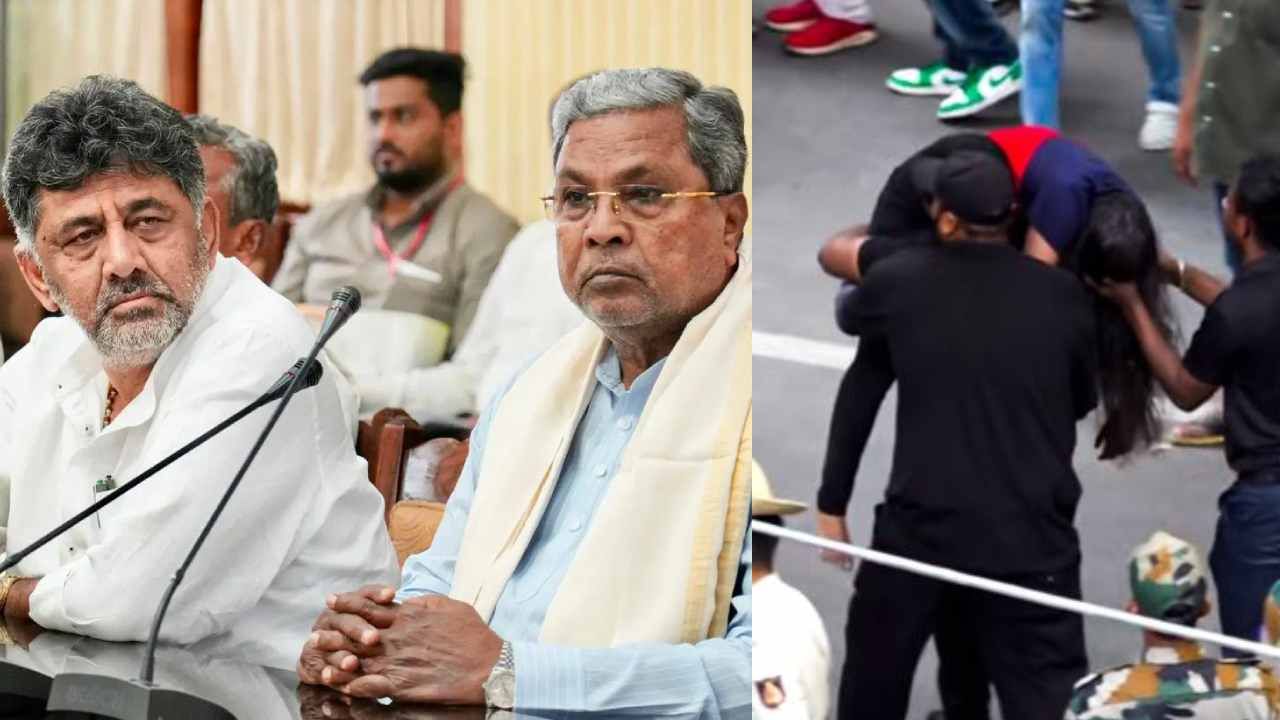 ಬೆಂಗಳೂರು ಕಾಲ್ತುಳಿತ: ಕೈ ಹೈಕಮಾಂಡ್ ನಿಗಿನಿಗಿ, ಬೆಳ್ಳಂಬೆಳಗ್ಗೆ ಒಂದೇ ವಿಮಾನದಲ್ಲಿ ದೆಹಲಿಗೆ ಹಾರಿದ ಸಿಎಂ, ಡಿಸಿಎಂ ಬೆಂಗಳೂರು ಕಾಲ್ತುಳಿತ: ಕೈ ಹೈಕಮಾಂಡ್ ನಿಗಿನಿಗಿ, ಬೆಳ್ಳಂಬೆಳಗ್ಗೆ ಒಂದೇ ವಿಮಾನದಲ್ಲಿ ದೆಹಲಿಗೆ ಹಾರಿದ ಸಿಎಂ, ಡಿಸಿಎಂ