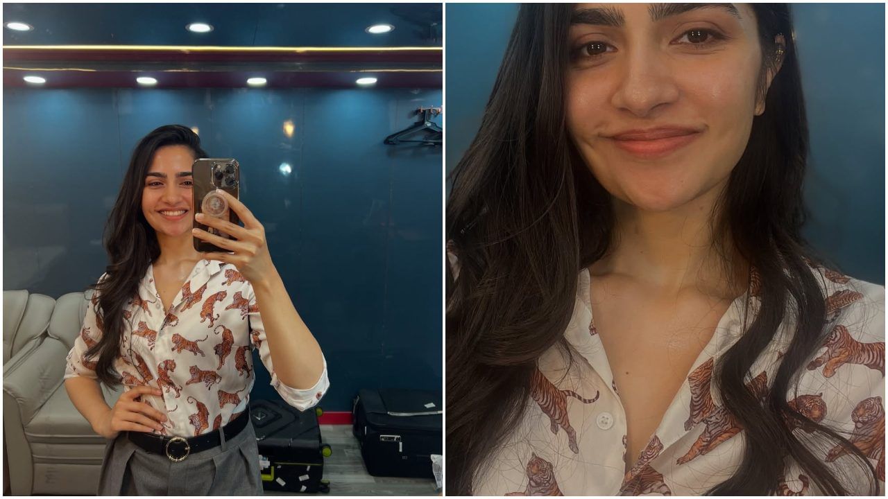 ರುಕ್ಮಿಣಿ ವಸಂತ್ ಶರ್ಟ್​ ಮೇಲೆ ಟೈಗರ್ ಚಿತ್ರ; ಇದರ ಹಿಂದಿದೆ ದೊಡ್ಡ ರಹಸ್ಯ