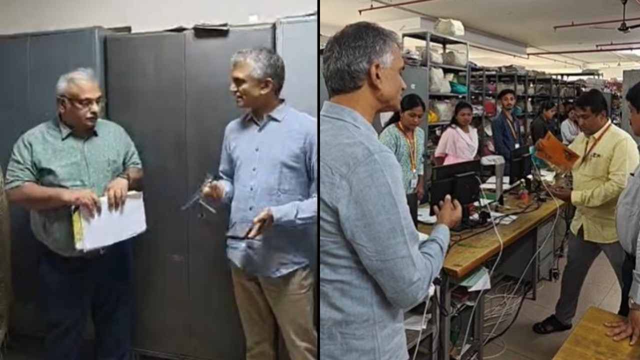 ಬೆಂಗಳೂರು ಡಿಸಿ ಕಚೇರಿಗೆ ಸಚಿವ ಕೃಷ್ಣಭೈರೇಗೌಡ ದಿಢೀರ್ ಭೇಟಿ: ಅಧಿಕಾರಿಗಳು, ಸಿಬ್ಬಂದಿಗೆ ಕ್ಲಾಸ್