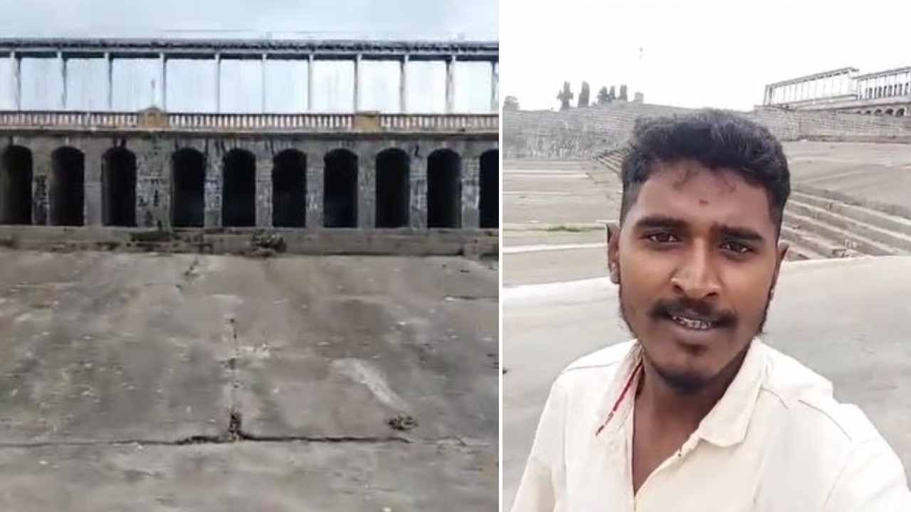 ಮಂಡ್ಯ ಕೆಆರ್​ಎಸ್​ ಡ್ಯಾಂನ ಕ್ರಸ್ಟ್ ಗೇಟ್ ಬಳಿ ಯುವಕರ ಹುಚ್ಚಾಟ: ವಿಡಿಯೋ ವೈರಲ್