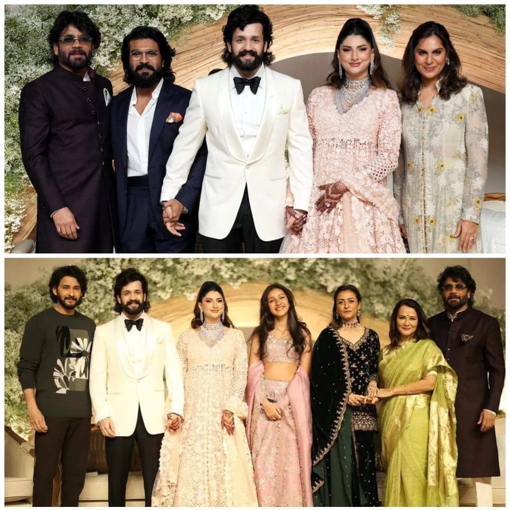 ಟಾಲಿವುಡ್​ನ ಖ್ಯಾತ ನಾಮರು ಈ ರಿಸೆಪ್ಶನ್​ನಲ್ಲಿ ಭಾಗಿ ಆಗಿದ್ದರು. ರಾಮ್ ಚರಣ್, ಮಹೇಶ್ ಬಾಬು, ಸಿತಾರಾ ಸೇರಿ ಟಾಲಿವುಡ್​ನ ಅನೇಕ ದಿಗ್ಗಜರು ಈ ರಿಸೆಪ್ಷನ್​ನಲ್ಲಿ ಭಾಗಿ ಆಗಿ ನವ ಜೋಡಿಗಳಿಗೆ ಶುಭ ಹಾರೈಸಿದರು.
