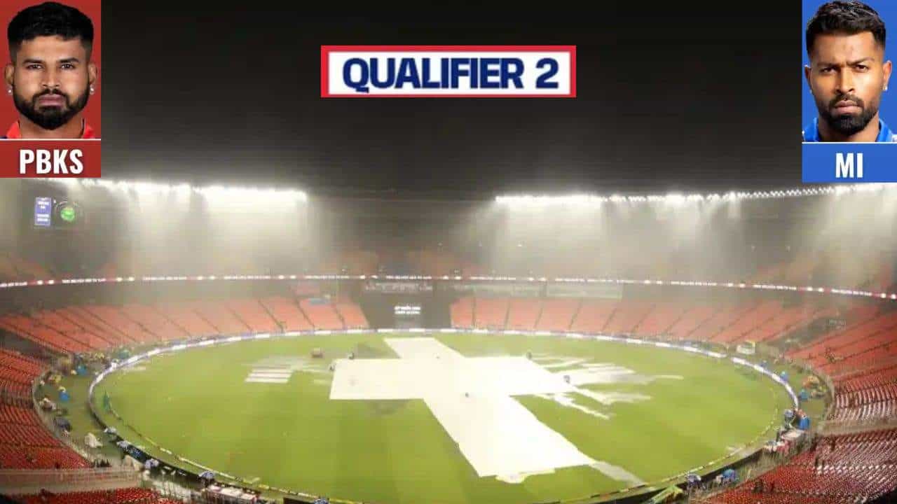 MI vs PBKS Weather: ಪಂಜಾಬ್-ಮುಂಬೈ ಎರಡನೇ ಕ್ವಾಲಿಫೈಯರ್ ಪಂದ್ಯಕ್ಕೆ ಮಳೆ ಅಡ್ಡಿ?, ಹವಾಮಾನ ಹೇಗಿದೆ?