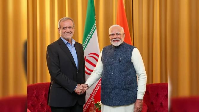 ಇರಾನ್ ಅಧ್ಯಕ್ಷ ಮಸೂದ್ ಜತೆ ಪ್ರಧಾನಿ ಮೋದಿ ಮಾತುಕತೆ