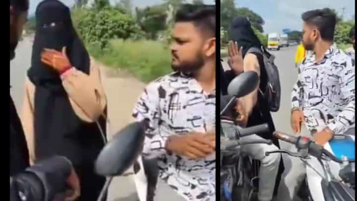 ಮುಸ್ಲಿಂ ಯುವಕರಿಂದ ನೈತಿಕ ಪೊಲೀಸ್ ಗಿರಿ: ವಿಡಿಯೋ ವೈರಲ್ ಮುಸ್ಲಿಂ ಯುವಕರಿಂದ ನೈತಿಕ ಪೊಲೀಸ್ ಗಿರಿ: ವಿಡಿಯೋ ವೈರಲ್