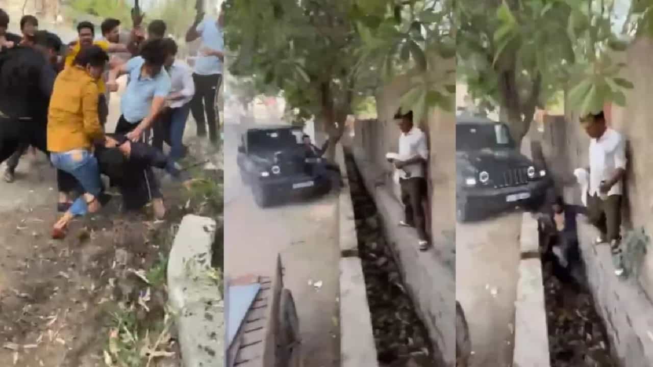 ರಕ್ತ ಸುರಿಯುತ್ತಿದ್ದರೂ ನೊಯ್ಡಾದ ರಸ್ತೆಯಲ್ಲಿ ಯುವಕನ ಥಳಿಸಿದ ವಿಡಿಯೋ ವೈರಲ್ ರಕ್ತ ಸುರಿಯುತ್ತಿದ್ದರೂ ನೊಯ್ಡಾದ ರಸ್ತೆಯಲ್ಲಿ ಯುವಕನ ಥಳಿಸಿದ ವಿಡಿಯೋ ವೈರಲ್