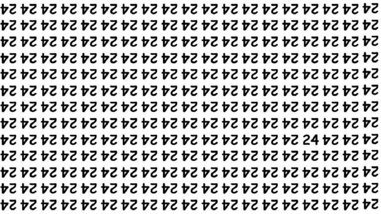 Optical Illusion: ನಿಮಗೊಂದು ಸವಾಲ್;‌ ಈ ಉಲ್ಟಾ 24 ರ ನಡುವೆ ಅಡಗಿರುವ ಸೀದಾ 24 ಸಂಖ್ಯೆಯನ್ನು ಹುಡುಕಬಲ್ಲಿರಾ?