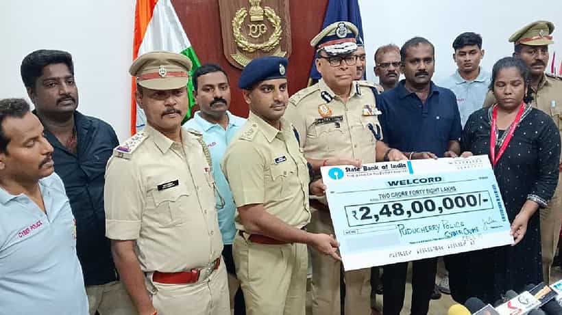ಪುದುಚೇರಿ ಮಹಿಳೆಗೆ 5.1 ಕೋಟಿ ರೂ. ವಂಚನೆ; 5 ರಾಜ್ಯಗಳ 10 ಜನರ ಬಂಧನ