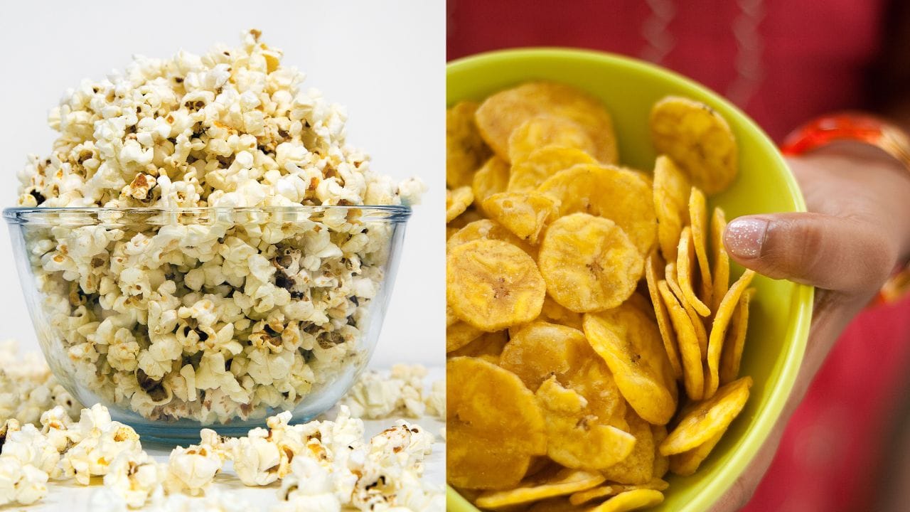 ಪಾಪ್‌ಕಾರ್ನ್ vs ಬಾಳೆಹಣ್ಣಿನ ಚಿಪ್ಸ್: ಇವೆರಡರಲ್ಲಿ ಯಾವುದು ಆರೋಗ್ಯಕ್ಕೆ ಒಳ್ಳೆಯದು?