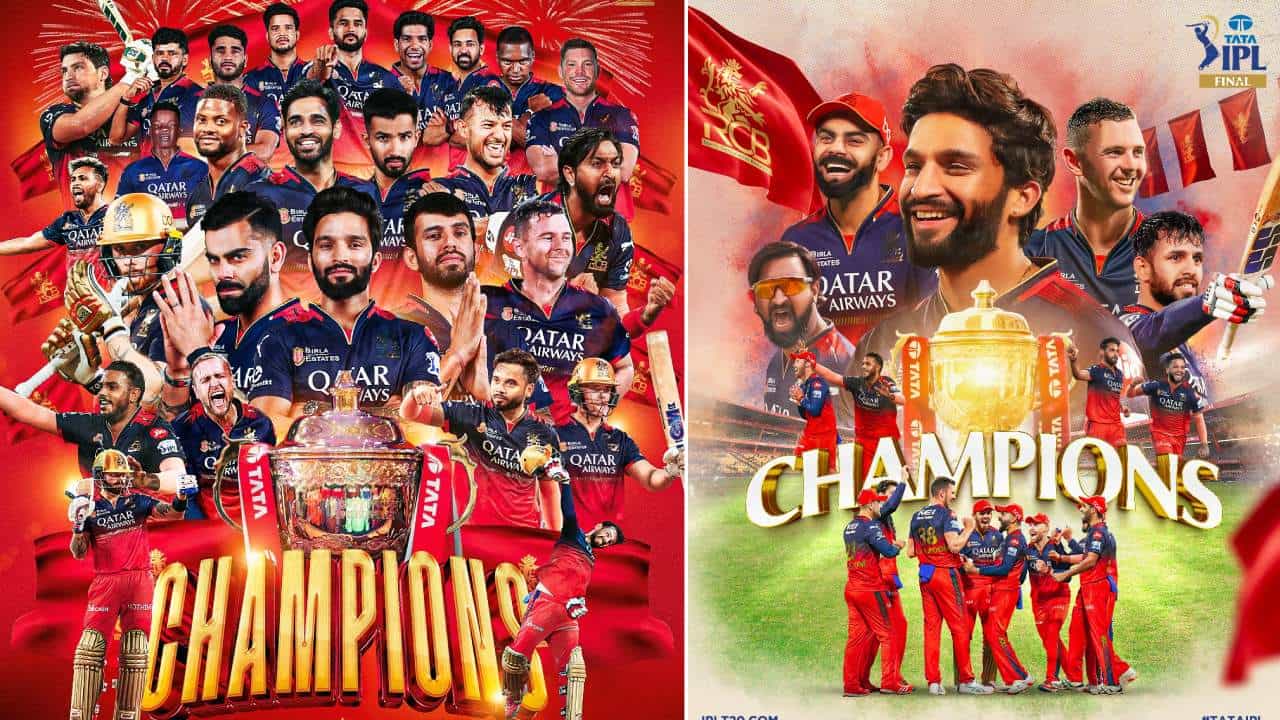 RCB Won IPL Trophy: ಗರ್ವದಿಂದ ಹೇಳಿ ‘ಈ ಸಲ ಕಪ್ ನಮ್ದೆ’: ಚೊಚ್ಚಲ ಐಪಿಎಲ್ ಟ್ರೋಫಿ ಗೆದ್ದ ಆರ್ಸಿಬಿ RCB Won IPL Trophy: ಗರ್ವದಿಂದ ಹೇಳಿ ‘ಈ ಸಲ ಕಪ್ ನಮ್ದೆ’: ಚೊಚ್ಚಲ ಐಪಿಎಲ್ ಟ್ರೋಫಿ ಗೆದ್ದ ಆರ್ಸಿಬಿ