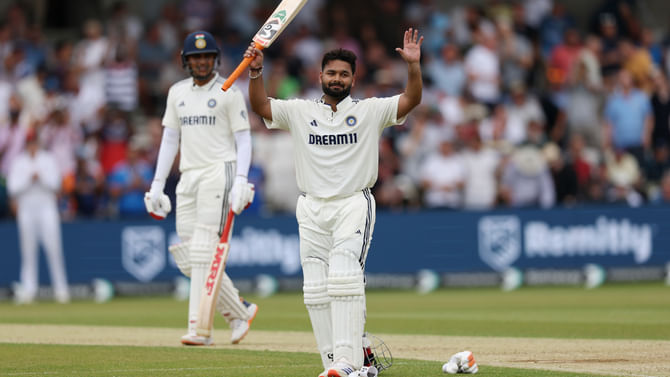 7ನೇ ಟೆಸ್ಟ್ ಶತಕ ಸಿಡಿಸಿದ ಉಪನಾಯಕ ರಿಷಭ್ ಪಂತ್