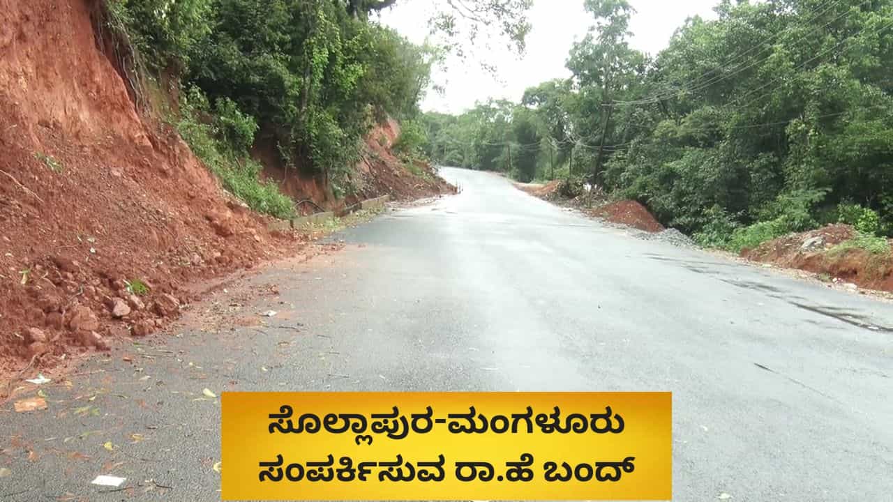 ಸೊಲ್ಲಾಪುರ-ಮಂಗಳೂರು ಸಂಪರ್ಕಿಸುವ ರಾ.ಹೆದ್ದಾರಿ ಬಂದ್​: ಬದಲಿ ಮಾರ್ಗ ಇಲ್ಲಿದೆ