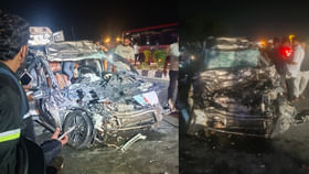 ತುಮಕೂರು: ಕುಣಿಗಲ್ ಬೈಪಾಸ್​ನಲ್ಲಿ ಸಂಭವಿಸಿದ ಅಪಘಾತದಲ್ಲಿ ನಾಲ್ವರ ಸಾವು