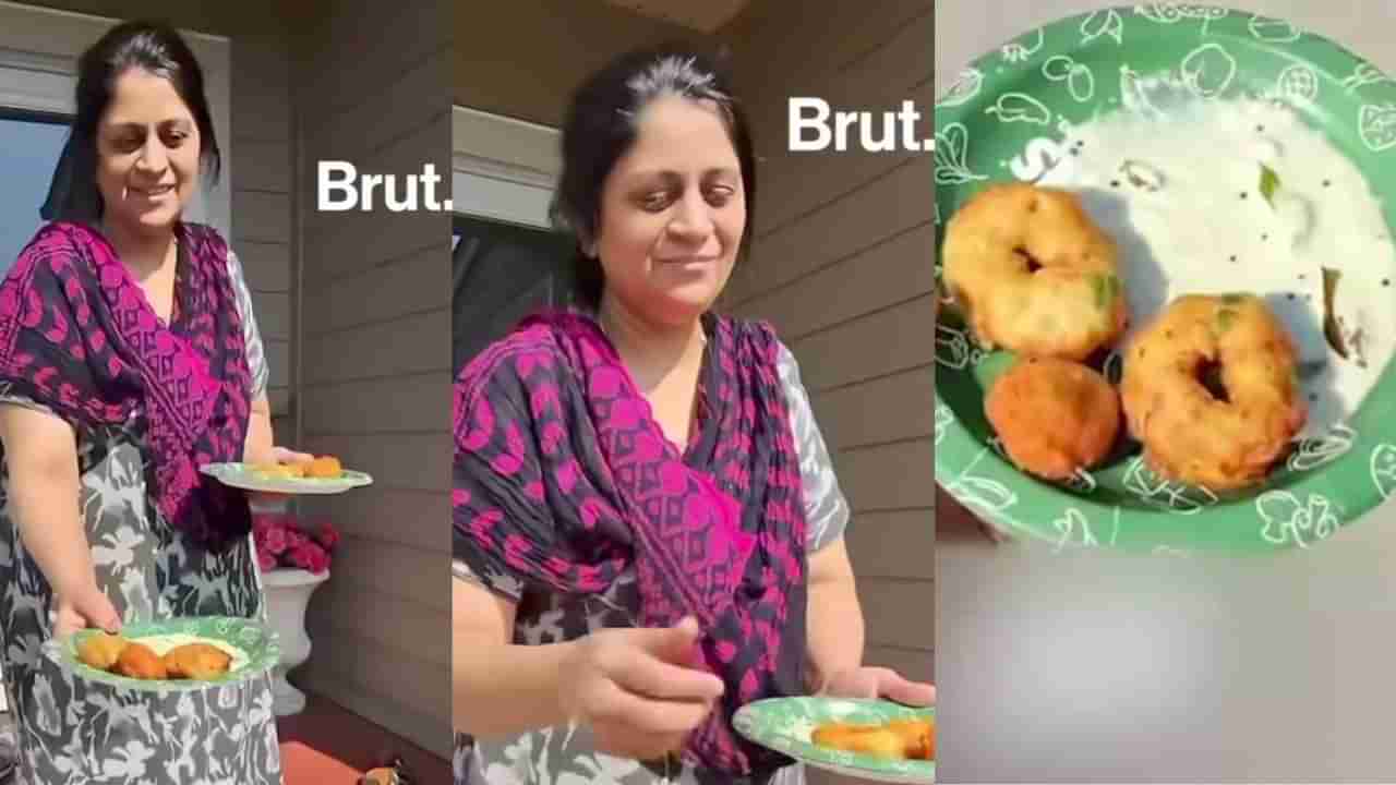 Video : ಅಮೇರಿಕಾದ ಕಟ್ಟಡ ಕಾರ್ಮಿಕರಿಗೆ ಬಿಸಿ ಬಿಸಿ ವಡೆ-ಚಟ್ನಿ ನೀಡಿದ ಭಾರತೀಯ ಮಹಿಳೆ