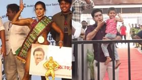 ಪತ್ನಿಯ ಗೆಲುವಿನ ಕ್ಷಣವನ್ನು ಸಂಭ್ರಮಿಸಿದ ಪತಿ ಪತ್ನಿಯ ಗೆಲುವಿನ ಕ್ಷಣವನ್ನು ಸಂಭ್ರಮಿಸಿದ ಪತಿ