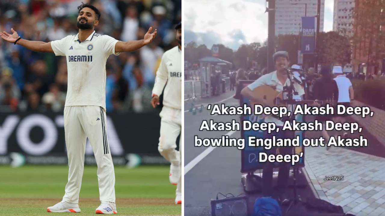 Akash deep Song: ಆಕಾಶ್ ದೀಪ್.. ಇಂಗ್ಲೆಂಡ್ ಔಟ್..: ಬರ್ಮಿಂಗ್ಹ್ಯಾಮ್ ಬೀದಿಗಳಲ್ಲಿ ಭಾರತೀಯ ಬೌಲರ್ ಕುರಿತು ಹಾಡು Akash deep Song: ಆಕಾಶ್ ದೀಪ್.. ಇಂಗ್ಲೆಂಡ್ ಔಟ್..: ಬರ್ಮಿಂಗ್ಹ್ಯಾಮ್ ಬೀದಿಗಳಲ್ಲಿ ಭಾರತೀಯ ಬೌಲರ್ ಕುರಿತು ಹಾಡು