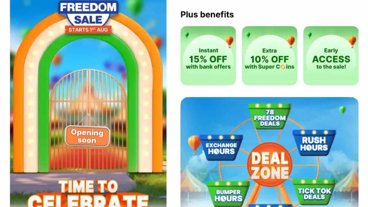 Amazon Great Freedom Festival Sale: ಅಮೆಜಾನ್​ನ ಅತಿ ದೊಡ್ಡ ಗ್ರೇಟ್ ಫ್ರೀಡಂ ಫೆಸ್ಟಿವಲ್ ಸೇಲ್ 2025 ದಿನಾಂಕ ಘೋಷಣೆ: ಯಾವಾಗ ನೋಡಿ