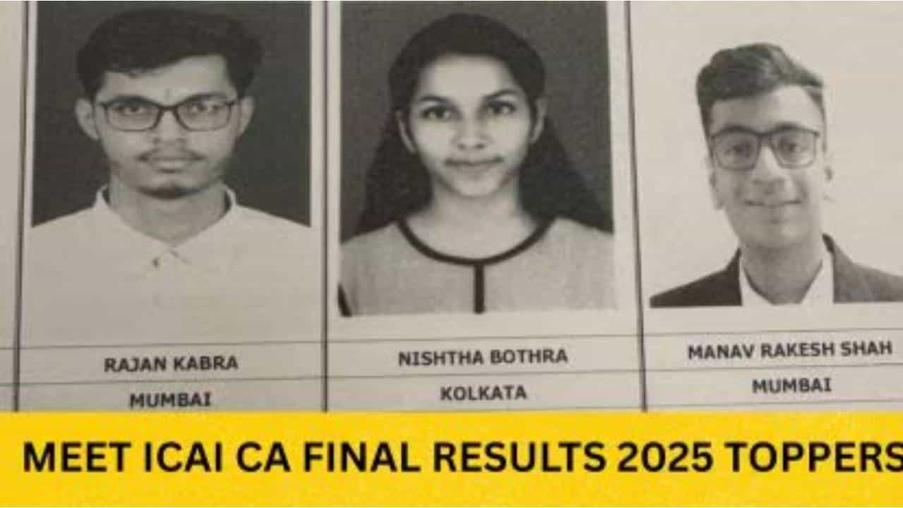 ICAI CA Results 2025: CA ಫೌಂಡೇಶನ್, ಇಂಟರ್ ಮತ್ತು ಫೈನಲ್​ ಪರೀಕ್ಷೆಯ ಫಲಿತಾಂಶ ಪ್ರಕಟ; ಪರಿಶೀಲಿಸುವುದು ಹೇಗೆ?