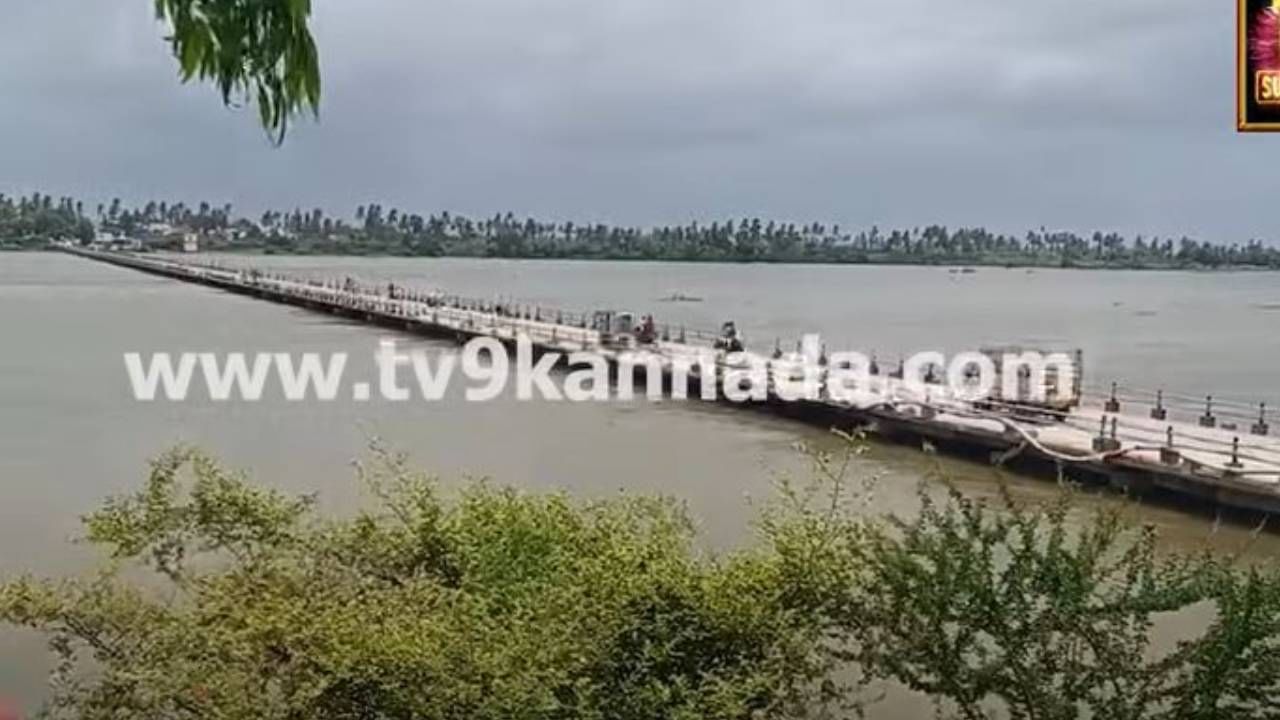 ಟಿಬಿ ಡ್ಯಾಂನಿಂದ ತುಂಗಭದ್ರಾ ನದಿಗೆ 80,000 ಕ್ಯೂಸೆಕ್ಸ್ ನೀರು ಹೊರಹರಿವು, ಮುಳುಗಡೆ ಭೀತಿಯಲ್ಲಿ ಕಂಪ್ಲಿ ಸೇತುವೆ