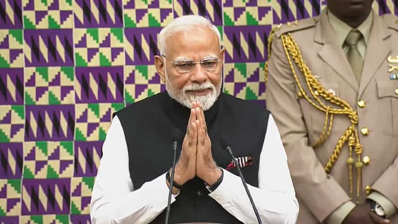 140 ಕೋಟಿ ಭಾರತೀಯರ ಅಭಿಮಾನ ಹೊತ್ತು ತಂದಿದ್ದೇನೆ; ಘಾನಾದ ಸಂಸತ್ತಿನಲ್ಲಿ ಪ್ರಧಾನಿ ಮೋದಿ ಭಾಷಣ