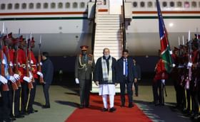 ನಮೀಬಿಯಾದ ಸಾಂಪ್ರದಾಯಿಕ ಡ್ರಮ್ ನುಡಿಸಿದ ಪ್ರಧಾನಿ ಮೋದಿ