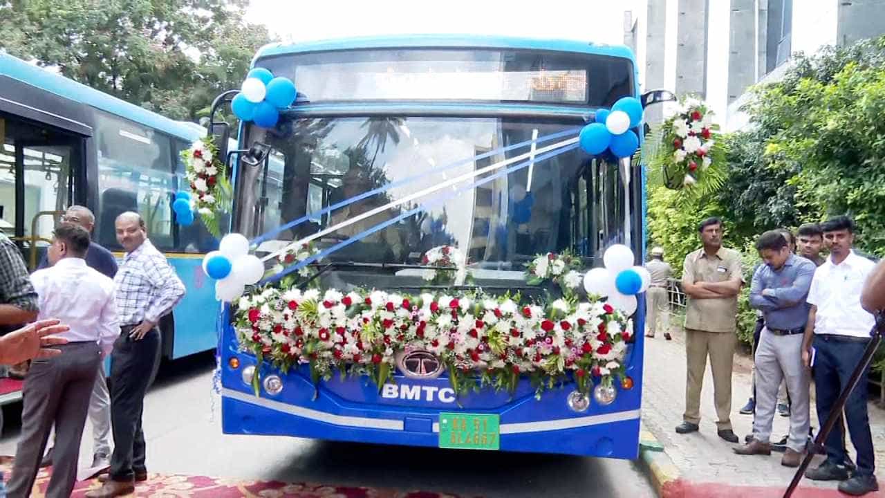 ಬಿಎಂಟಿಸಿಗೆ 148 ಹೊಸ ಎಲೆಕ್ಟ್ರಿಕ್​ ಬಸ್​ಗಳು ಸೇರ್ಪಡೆ: ಇಂದಿನಿಂದ ಸಂಚಾರ ಆರಂಭ, ಮಹಿಳೆಯರಿಗೆ ಉಚಿತ ಪ್ರಯಾಣ