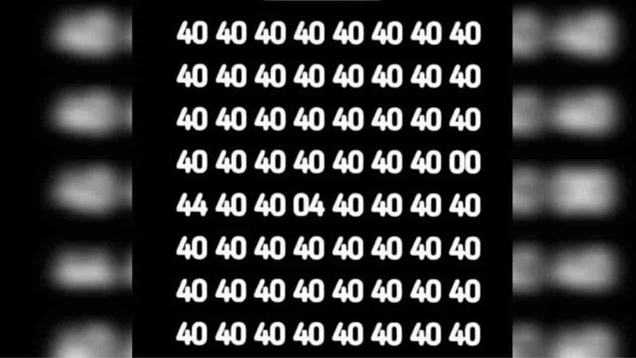 Optical Illusion: ಈ ಚಿತ್ರದಲ್ಲಿ 40ರ ನಡುವೆ ಅಡಗಿರುವ 00, 44, 04 ಈ ಮೂರು ಸಂಖ್ಯೆಯನ್ನು ಹುಡುಕಲು ನಿಮ್ಮಿಂದ ಸಾಧ್ಯನಾ?
