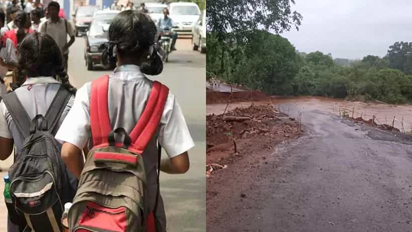 ಕರ್ನಾಟಕದ ಹಲವೆಡೆ ಮಳೆ ಅಬ್ಬರ: ಮೈದುಂಬಿ ಹರಿಯುತ್ತಿವೆ ಹಳ್ಳಕೊಳ್ಳಗಳು, ಇಂದು ಕೂಡ ಈ ಜಿಲ್ಲೆಗಳಲ್ಲಿ ಶಾಲೆಗಳಿಗೆ ರಜೆ