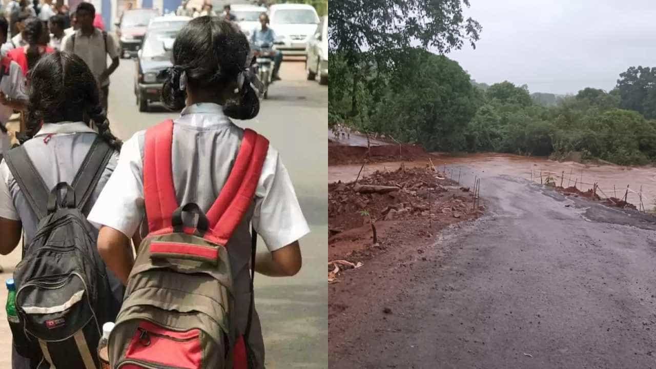 ಕರ್ನಾಟಕದ ಹಲವೆಡೆ ಮಳೆ ಅಬ್ಬರ: ಮೈದುಂಬಿ ಹರಿಯುತ್ತಿವೆ ಹಳ್ಳಕೊಳ್ಳಗಳು, ಇಂದು ಕೂಡ ಈ ಜಿಲ್ಲೆಗಳಲ್ಲಿ ಶಾಲೆಗಳಿಗೆ ರಜೆ