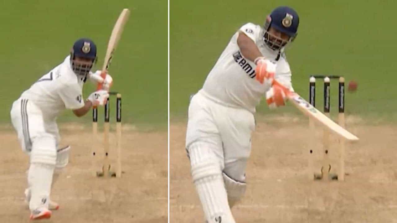 Rishabh Pant: ಗುಂಡಿನ ವೇಗದಲ್ಲಿ ಚೆಂಡನ್ನು ಎರಡು ಬಾರಿ ಸಿಕ್ಸ್ಗೆ ಅಟ್ಟಿದ ರಿಷಭ್ ಪಂತ್: ರೋಚಕ ವಿಡಿಯೋ ನೋಡಿ Rishabh Pant: ಗುಂಡಿನ ವೇಗದಲ್ಲಿ ಚೆಂಡನ್ನು ಎರಡು ಬಾರಿ ಸಿಕ್ಸ್ಗೆ ಅಟ್ಟಿದ ರಿಷಭ್ ಪಂತ್: ರೋಚಕ ವಿಡಿಯೋ ನೋಡಿ