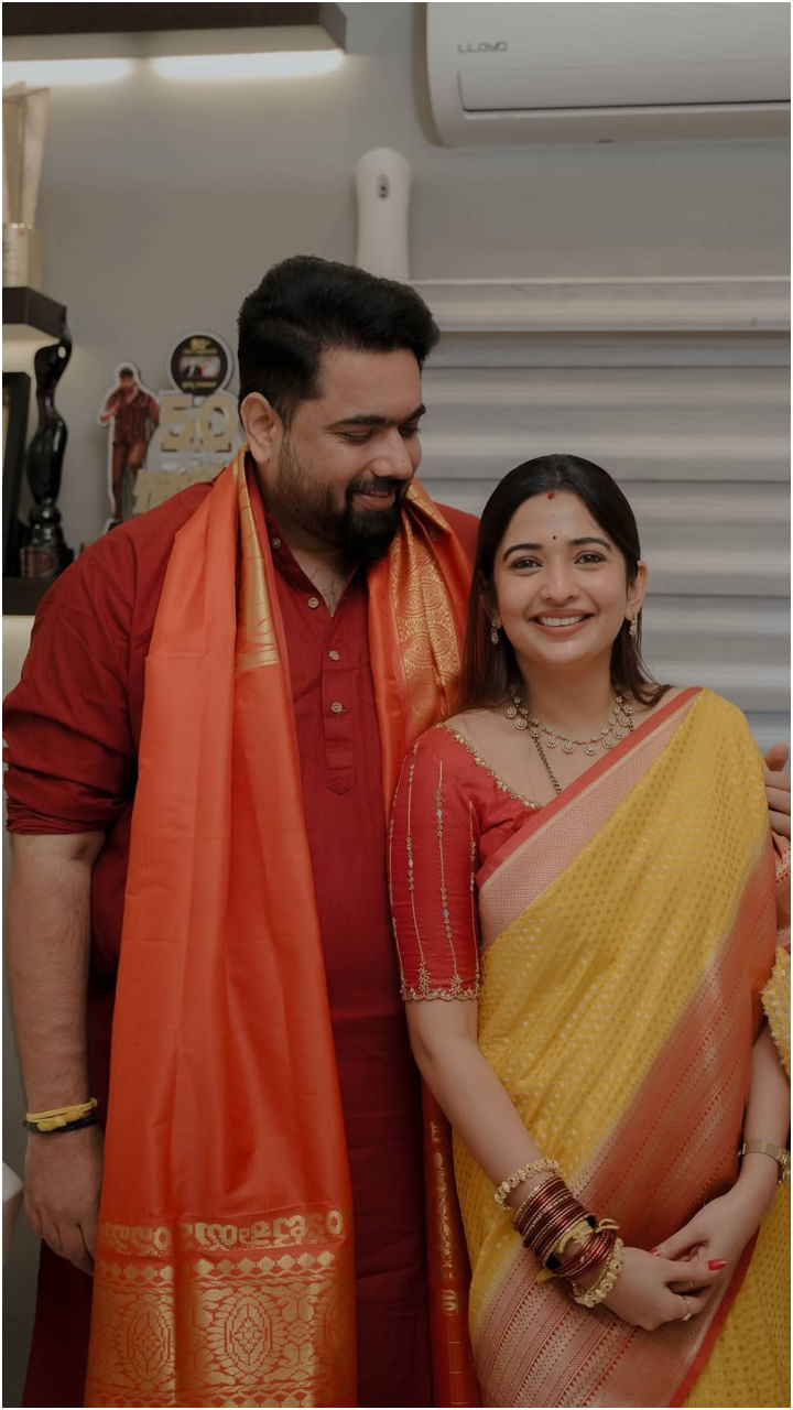 ಭೀಮನ ಅಮಾವಾಸ್ಯೆ ಆಚರಿಸಿ ಫೋಟೋ ಹಂಚಿಕೊಂಡಿರುವ ದಂಪತಿ.